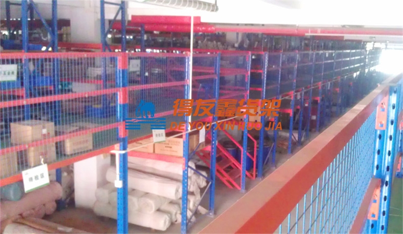 纸业仓储货架解决方案-中顺纸业（货架阁楼）